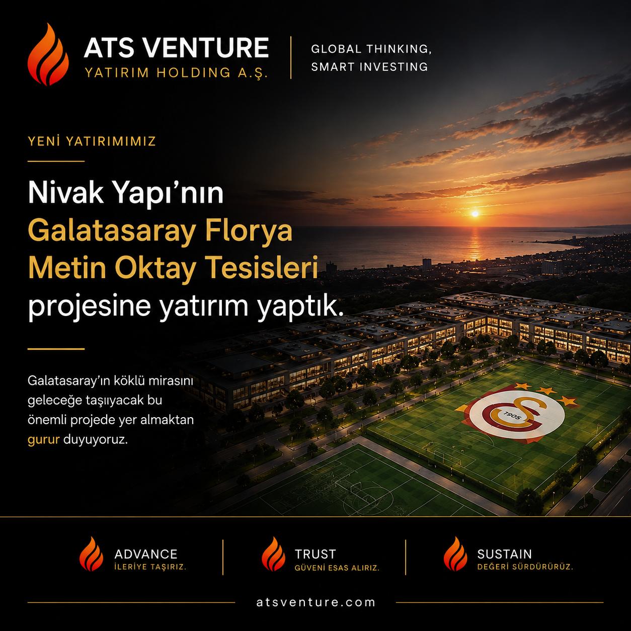 Galatasaray Florya Metin Oktay Tesisleri Projesine Yatırım